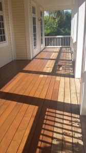 painted outdoor deck 