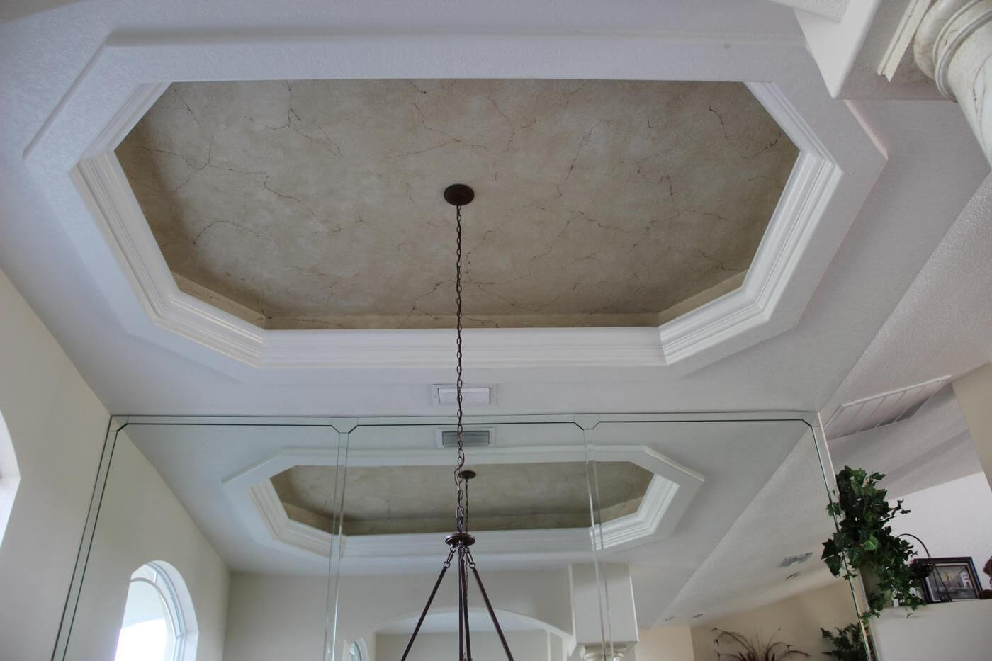 painted tray ceiling